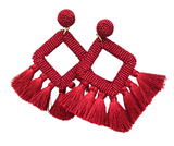 Ellie Girl Earrings - Cranberry