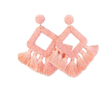 Ellie Girl Earrings - Peach