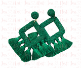 Ellie Girl Earrings - Forest Green