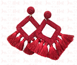 Ellie Girl Earrings - Cranberry