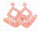 Ellie Girl Earrings - Peach