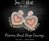 Precious Heart Drop Earrings