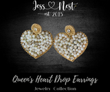 Queen's Heart Drop Earrings