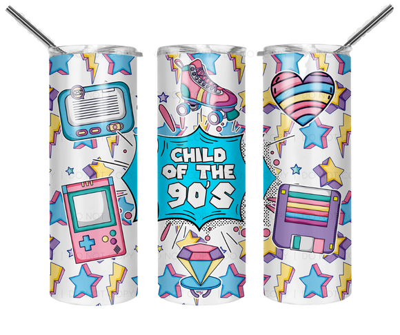 Child of the 90's Sublimated Tumbler